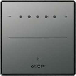 Gira E22 Сталь Накладка светорегулятора сенсорного с индикацией арт. 226020