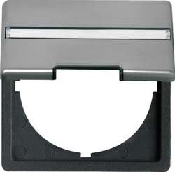 Gira E22 Сталь Промежуточная панель с вырезом 50*50 мм арт. 068120