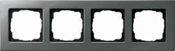 Gira E22 Сталь Рамка 4-ая арт. 0214202