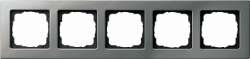 Gira E22 Сталь Рамка 5-ая арт. 0215202