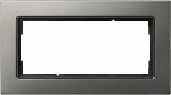 Gira E22 Сталь Рамка для комбинаций без перегородки 2-я арт. 1002202