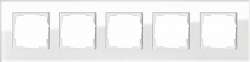 Gira ESP Белое стекло Рамка 5-ая арт. 021512