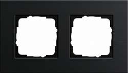 Gira ESP Черный анодированный алюминий Рамка 2-ая арт. 0212126