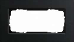 Gira ESP Черный анодированный алюминий Рамка 2-ая без перегородки арт. 1002126