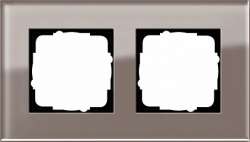 Gira ESP Дымчатое стекло Рамка 2-ая арт. 0212122
