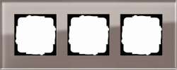 Gira ESP Дымчатое стекло Рамка 3-ая арт. 0213122