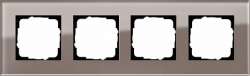 Gira ESP Дымчатое стекло Рамка 4-ая арт. 0214122