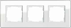 Gira ESP Glass C Белое стекло Рамка 3-ая арт. 0213512