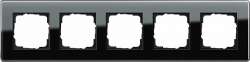 Gira ESP Glass C Черное стекло Рамка 5-ая арт. 0215505