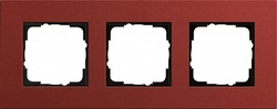 Gira ESP Lenoleum-Multiplex красный Рамка 3-ая арт. 0213229
