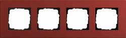 Gira ESP Lenoleum-Multiplex красный Рамка 4-ая арт. 0214229