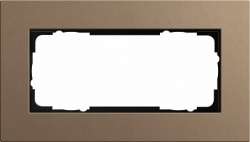 Gira ESP Lenoleum-Multiplex светло-коричневый Рамка 2-ая без перегородки арт. 1002221