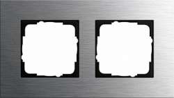 Gira ESP Сталь Рамка 2-ая арт. 0212219