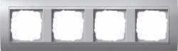Gira EV Алюминий/алюминий Рамка 4-ая арт. 021436