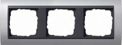 Gira EV Алюминий/антрацит Рамка 3-ая арт. 021306