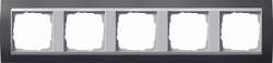 Gira EV Антрацит/алюминий Рамка 5-ая арт. 021581
