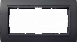 Gira EV Антрацит/антрацит Рамка 2-ая без перегородки арт. 100208