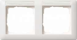 Gira EV Бел Рамка 2-я гориз с полем для надписи арт. 109227