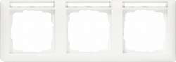 Gira EV Бел Рамка 3-я гориз с полем для надписи арт. 109327