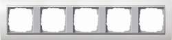 Gira EV Бел/алюминий Рамка 5-ая арт. 021571