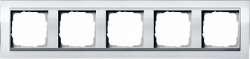 Gira EV CL Бел/Алюминий Рамка 5-ая арт. 0215726