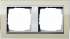 Gira EV CL Песочный/Алюминий Рамка 2-ая арт. 0212776