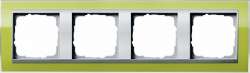 Gira EV CL Зеленый/Алюминий Рамка 4-ая арт. 0214746