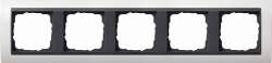 Gira EV Глянцевый Бел/антрацит Рамка 5-ая арт. 0215808