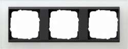 Gira EV Матово-Бел/антрацит Рамка 3-ая арт. 021324
