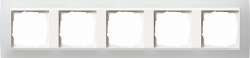 Gira EV Матово-Бел/бел Рамка 5-ая арт. 0215334