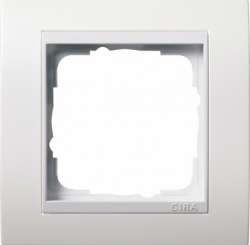 Gira EV Матово-Бел/глянц.бел Рамка 1-ая арт. 0211327