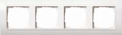 Gira EV Матово-Бел/глянц.бел Рамка 4-ая арт. 0214327