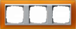Gira EV Матово-янтарный/алюминий Рамка 3-ая арт. 021369