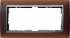 Gira EV Матово-коричневый/алюминий Рамка 2-ая без перегородки арт. 100259
