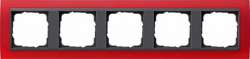 Gira EV Матово-красный/антрацит Рамка 5-ая арт. 021588