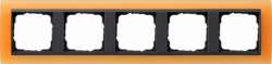 Gira EV Матово-оранжевый/антрацит Рамка 5-ая арт. 021587