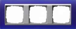 Gira EV Матово-синий/алюминий Рамка 3-ая арт. 021393