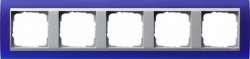 Gira EV Матово-синий/алюминий Рамка 5-ая арт. 021593