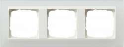 Gira EV Полупрозрачн.белая/глянц.бел Рамка 3-ая арт. 0213334