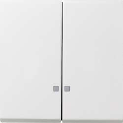 Gira F100 Бел глянц Клавиша 2-ая с линзами подсветки арт. 0631112