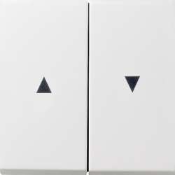 Gira F100 Бел глянц Клавиша для жалюзи 2-ая со стрелками арт. 0294112