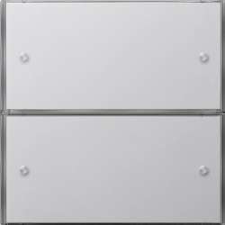 Gira F100 Бел глянц Настенный сверхплоский радиопередатчик двухканальный арт. 2252112