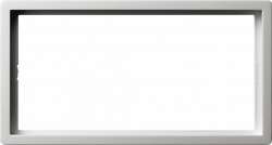 Gira F100 Бел глянц Рамка 2-ая без перегородки арт. 1002112