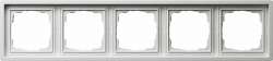 Gira F100 Бел глянц Рамка 5-ая арт. 0215112