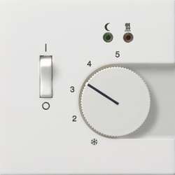 Gira F100 Бел глянц накладка для регулятора температуры пола арт. 1494112