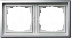 Gira F100 Хром Рамка 2-ая арт. 0212115