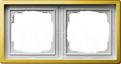 Gira F100 Латунь Рамка 2-ая арт. 0212113