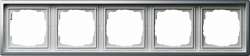Gira F100 Платина Рамка 5-ая арт. 0215114