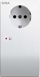 Gira FKB-SYS Бел Радиоадаптор для розетки с функцией выключателя арт. 040102