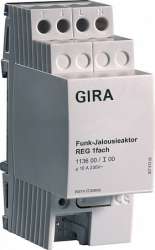 Gira FKB-SYS Радиоуправляемый выключатель управления жалюзи, 1-канальный REG-типа арт. 113600